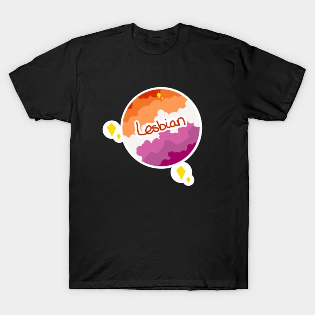 Pride Planet - Lesbian T-Shirt by hikav